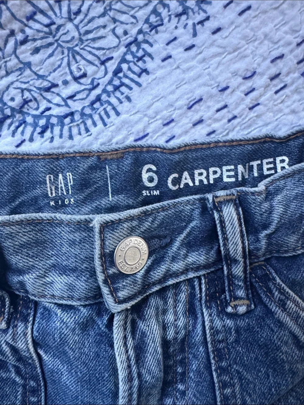 GAP Carpenter Slim Jeans - Light Blue Wash
